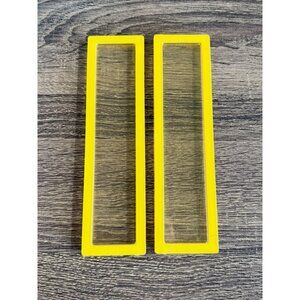 Barbie Dream House 1978 Yellow REPLACEMENT Back Horizontal Window 7.5" Lot of 2